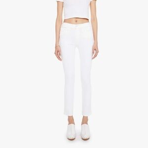 MOTHER The Mid Rise Dazzler Ankle Fray in “fairest of them all” size 32 NWOT